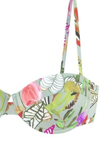 s.Oliver Top de bikini - grün bedruckt