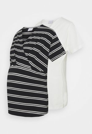 MLSIA 2 PACK - T-shirt z nadrukiem - snow white/black