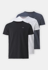 Icon Crew T-Shirt 3-Pack - Jednoduché tričko - BLACK/WHITE/NAVY