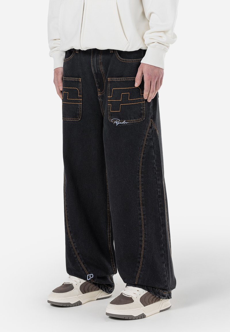 Pegador - LEGACY WIDE - Jean large - washed black, Agrandir