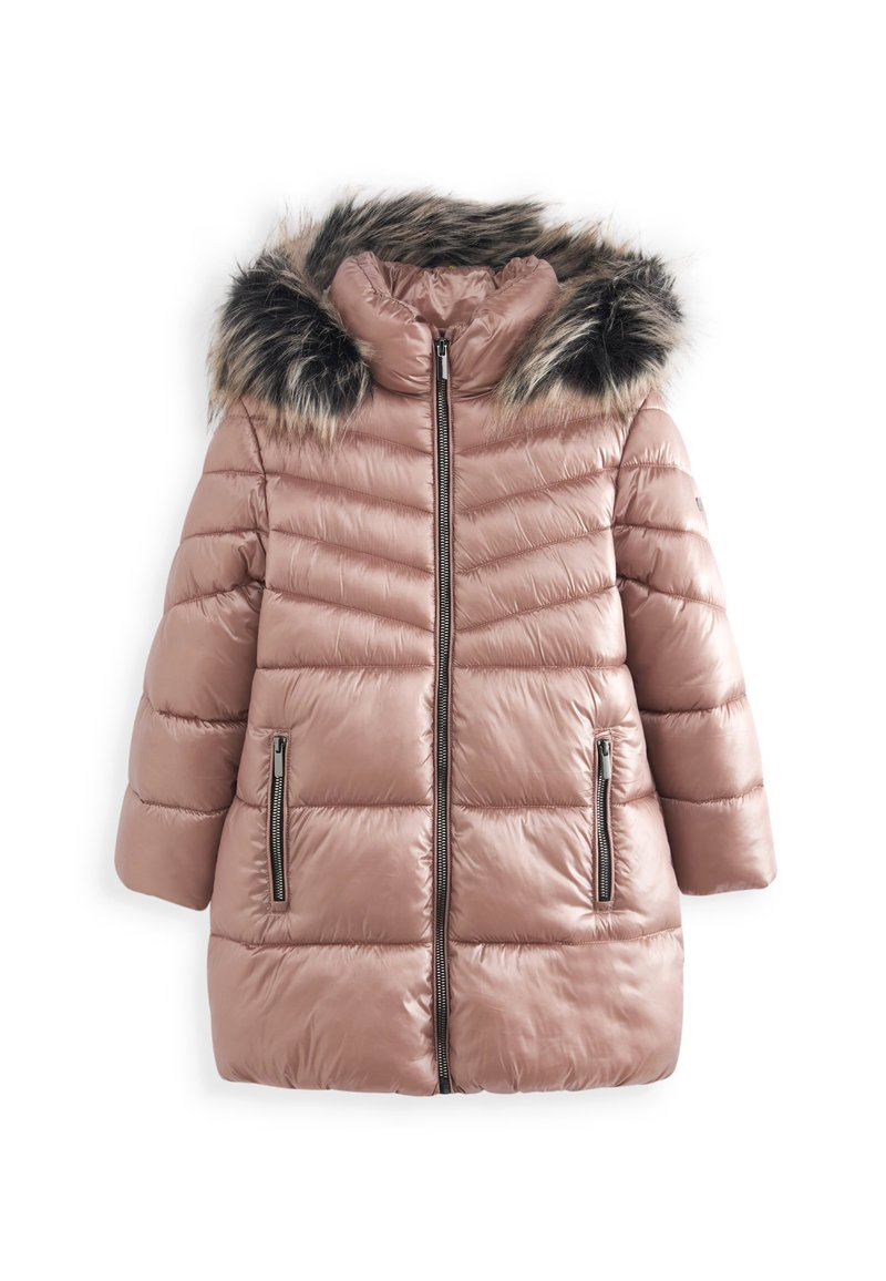 Next Wintermantel donkerroze