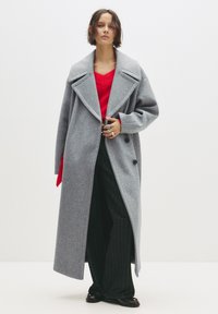 PULL&BEAR SOFT TEXTURE - Klasický kabát - light grey