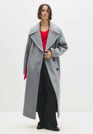 PULL&BEAR SOFT TEXTURE - Klasszikus kabát - light grey