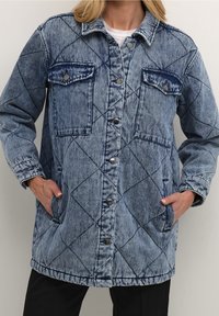 Kaffe Abrigo corto - light-blue denim
