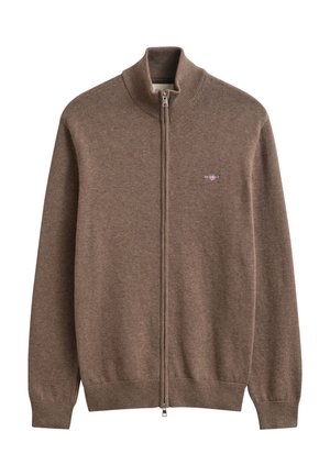 GANT, Cardigan - dk hazelnut melange