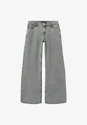WIDE WAIST - Zvonové džínsy - light grey denim