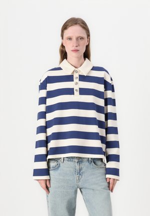 BEACRAS  - Long sleeved top - navy/white