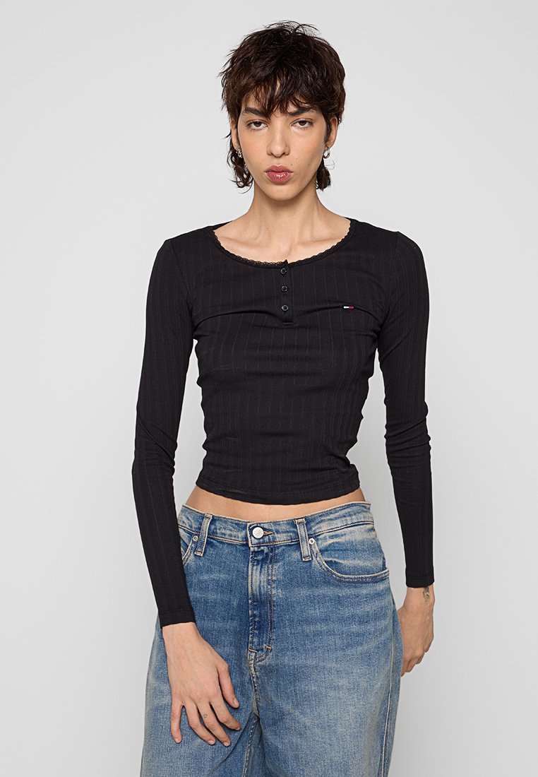 Tommy Jeans Longsleeve zwart