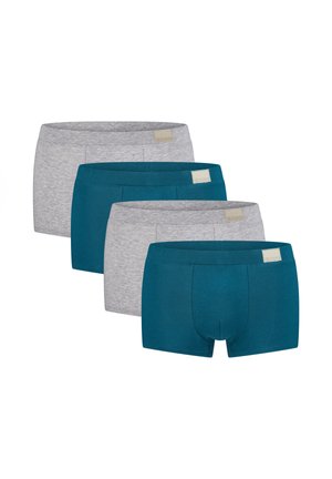 4ER PACK GO HIPSTER SHORT - Bokserit - grau/türkis
