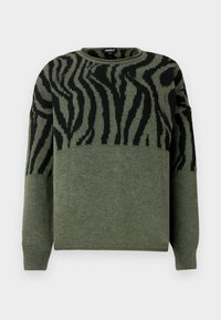 ONLJADE O NECK - Strikkegenser - lizard/black
