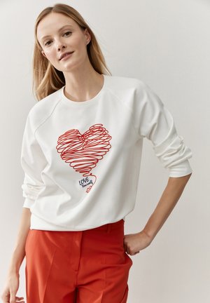LANGARM - HERZ - Sweatshirt - off white