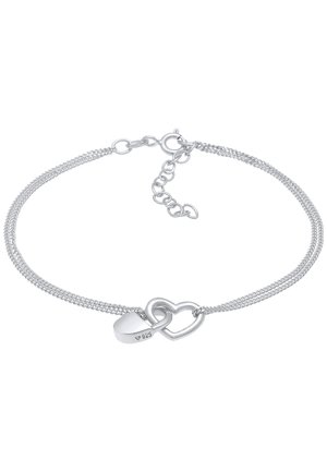 HEART LOCK - Armband - silberfarben