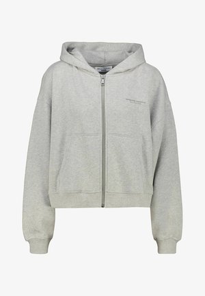 Zip-up sweatshirt - metal grey melange