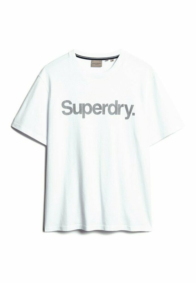 Superdry & Co T-shirt print wit denim/whitedenim