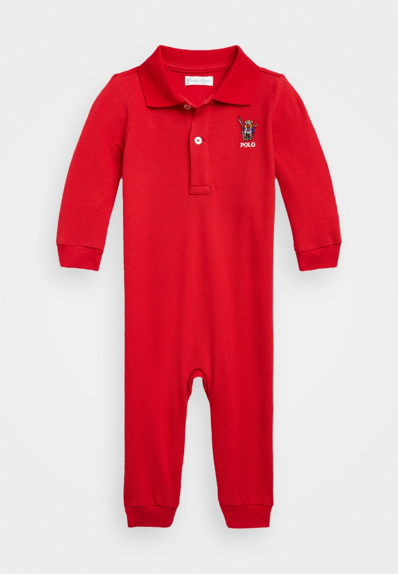 Polo Ralph Lauren BABY ONE PIECE COVERALL Sleep suit red ski/red