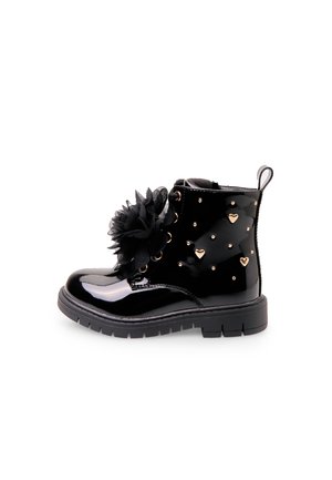 Schnürstiefelette - black