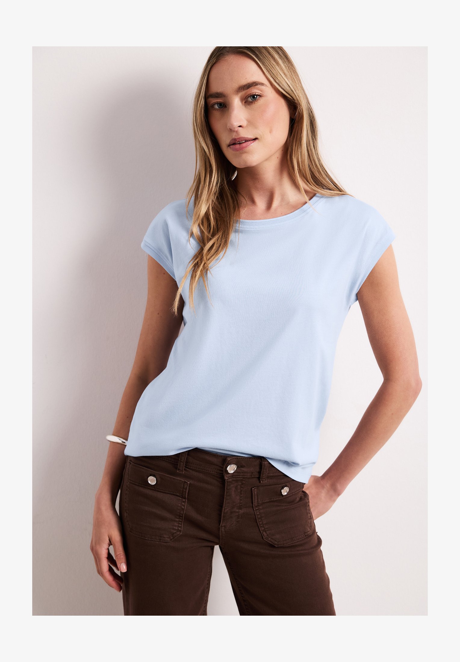 Street One Maglietta Donna Morbida Con Collo A Tartaruga E Maniche 3/4 - Comfort Massimo Per Le Giornate Fredde