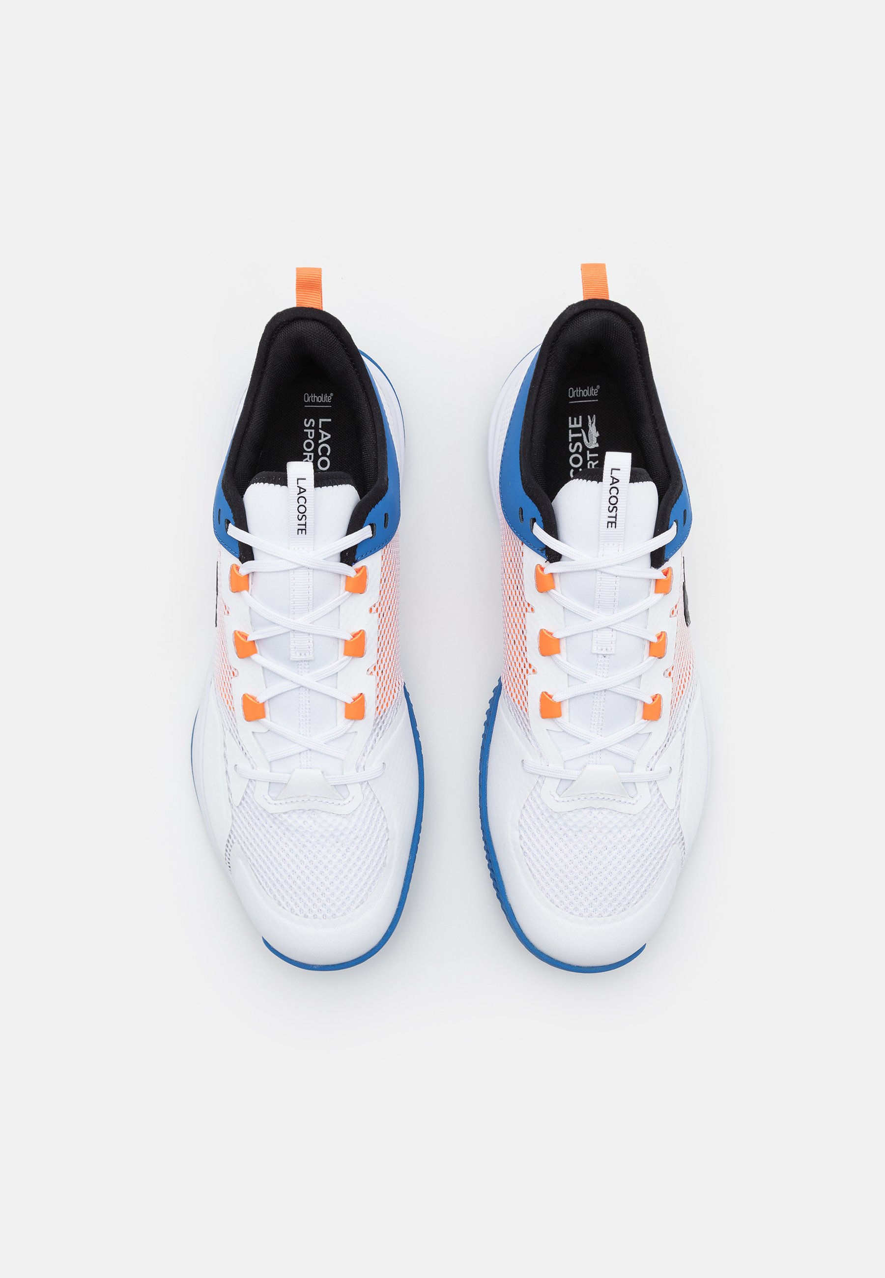 Lacoste Mens AG-LT21 Trainers White/Orange - Size 8