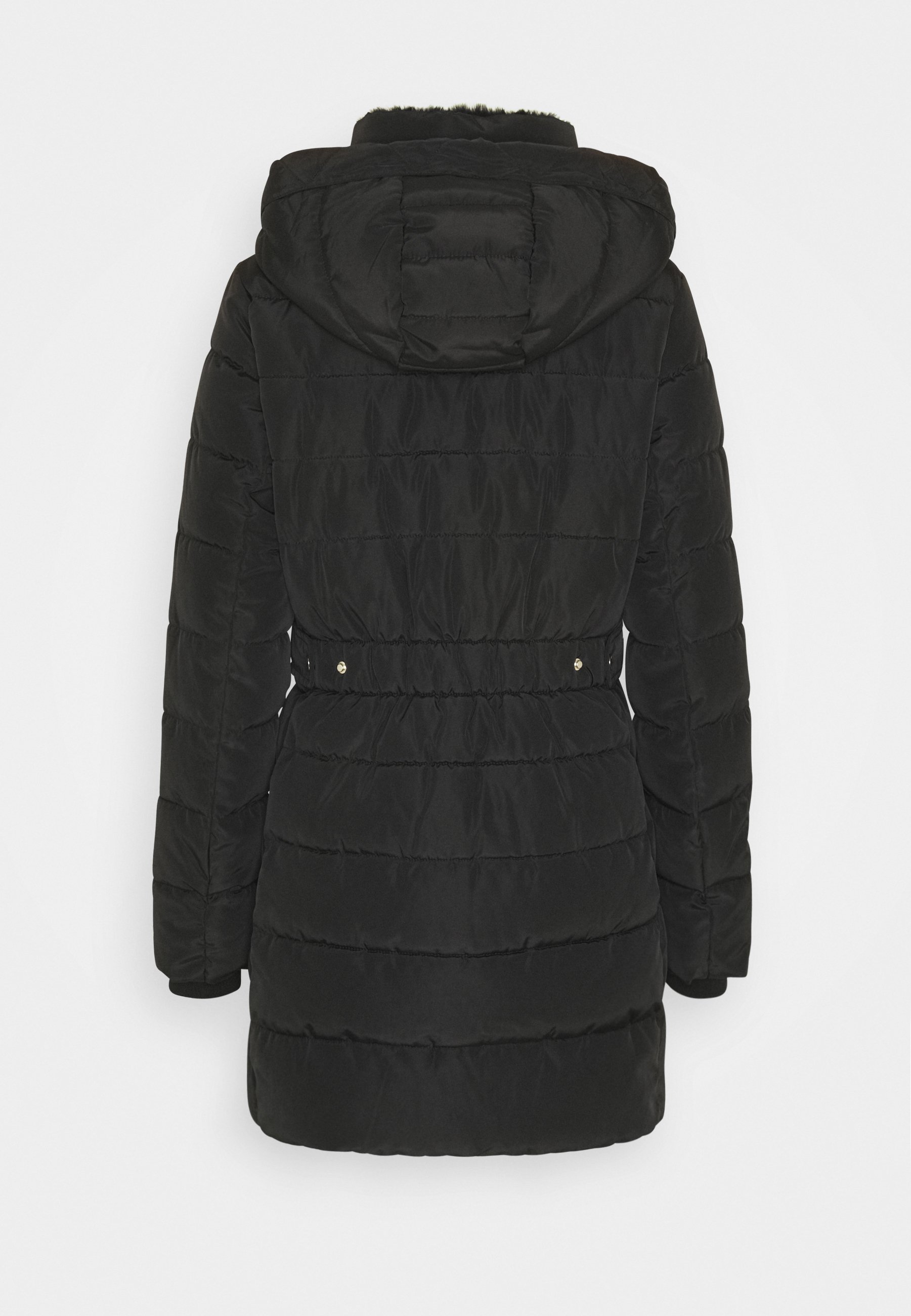 black quilted parka