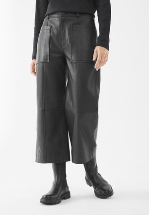 ANNABELLE - Leren broek - schwarz