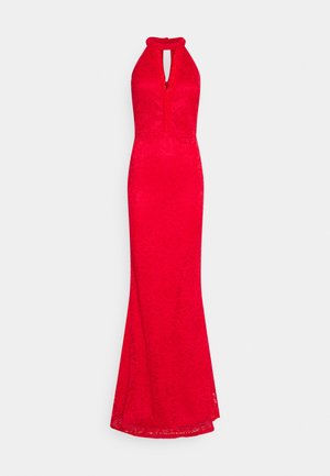 HALTER NECK INSERT DRESS - Suknia balowa - red