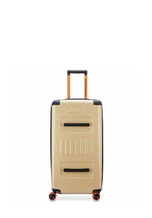 TROLLEY MIT DEHNFALTE - Wheeled suitcase - warm sand