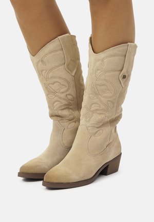 Cowboy- / Bikerboots - beige