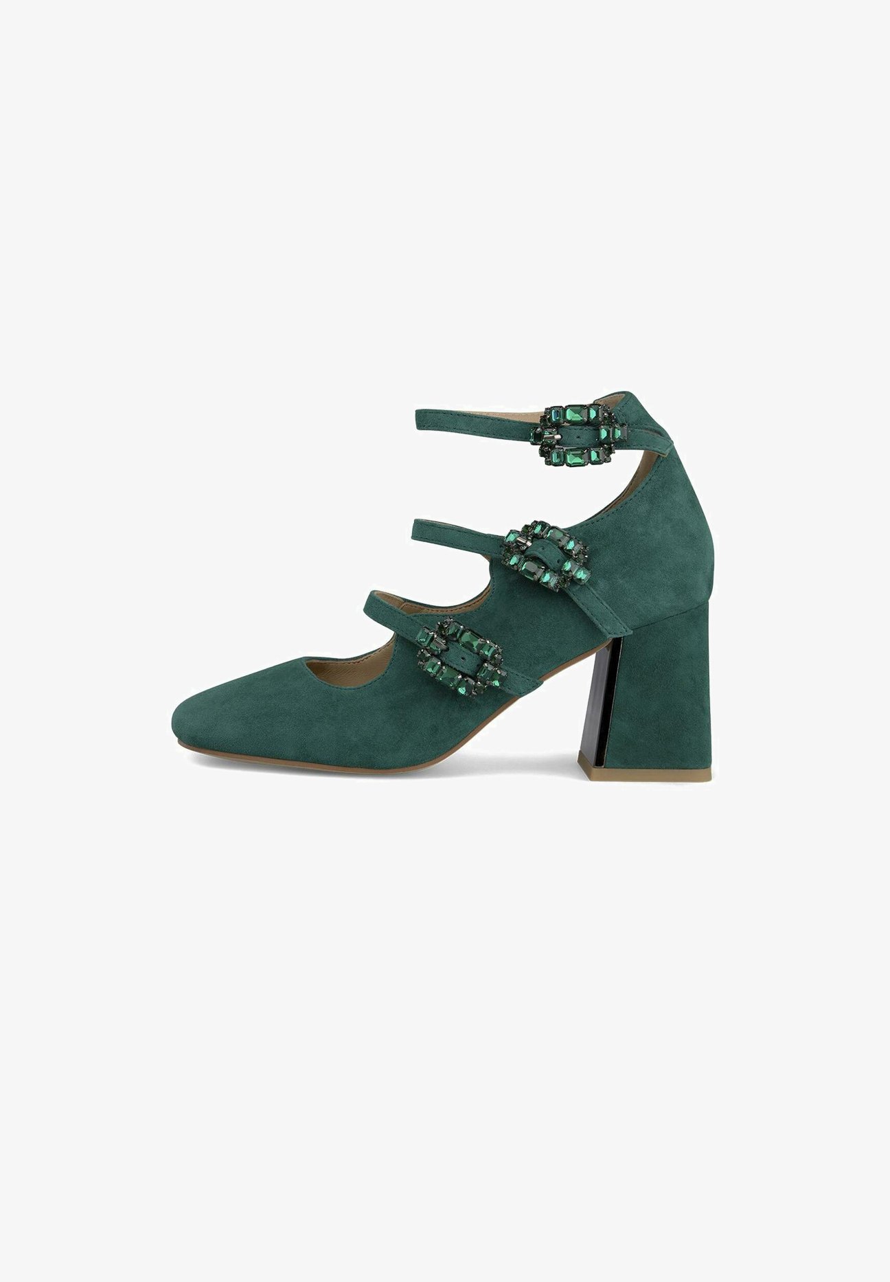 Alma en Pena Tacones Spruce green/verde abeto