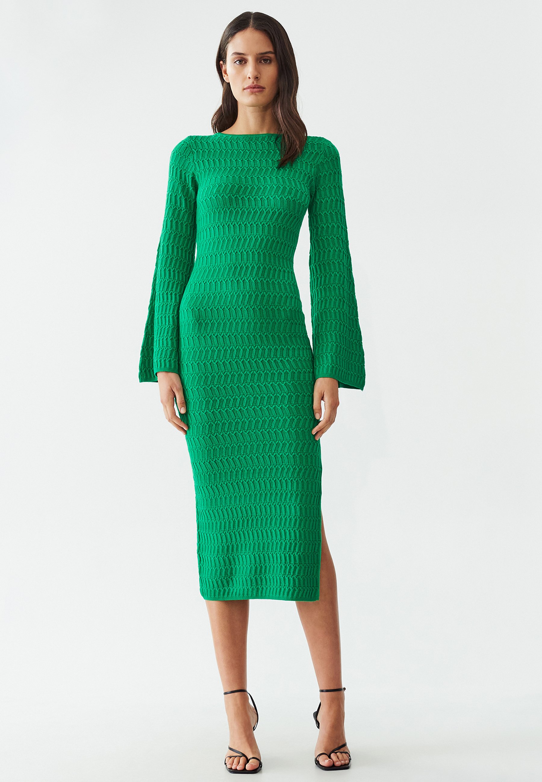 slim fit dress slacks Daeo (Apple Green) – DoubleWoot main image 1
