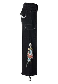 Ed Hardy LOVE-KILLS - Flared Jeans - washed black/schwarz - Zalando.de