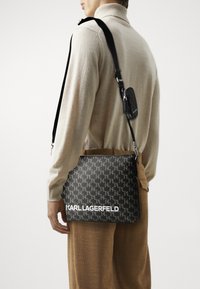 KARL LAGERFELD MONO KLASSIK ZIP SET - Rankinė per petį - dark grey