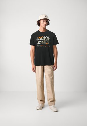 JJLUKE PLUS TEE 5 PACK - Print T-shirt - goblin blue/white/black/deepteal/navy blazer