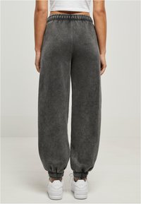 Urban Classics Pantaloni Jogging Donna – Vita Alta, Stone Washed, Cotone, Verde Acqua - 2