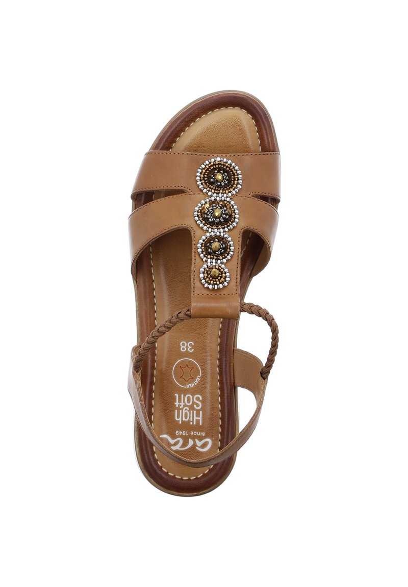 Damen Sneaker | ara KRETA Riemensandalette cognac - JQ41669 Damen Sneaker | ara KRETA Riemensandalette cognac - JQ41669
