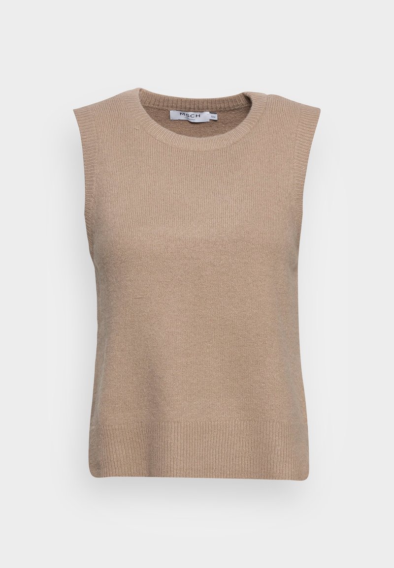 Moss Copenhagen ZENIE VEST - Jumper - fungi/light brown - Zalando.co.uk