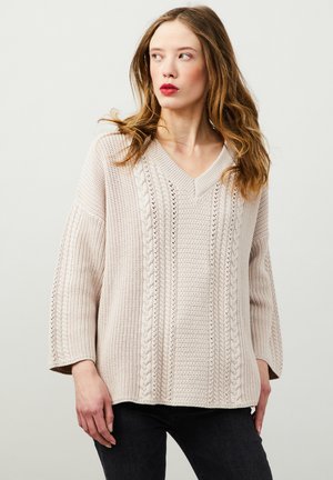 Strickpullover - light porcelain