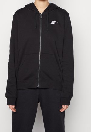 Felpa con zip - black