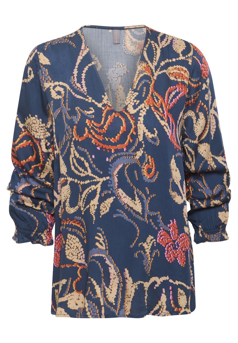 culture Blouse donkerblauw