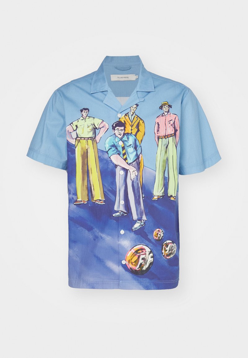 Filling Pieces Overhemdblouse blauw Filling Pieces Overhemdblouse blauw