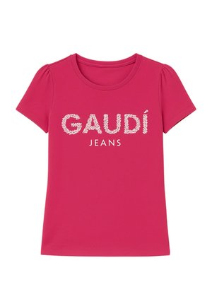 T-shirt con stampa - fuxia
