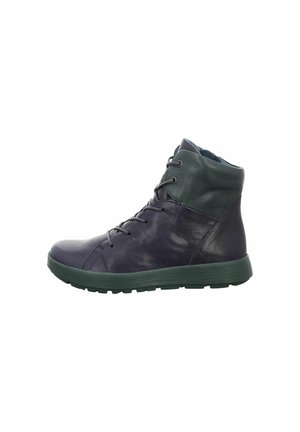 Schnürstiefelette - blau
