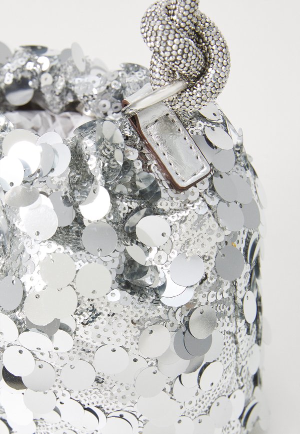 HOLIDAY SHINE TOP HANDLE POUCH - Handbag - silver4