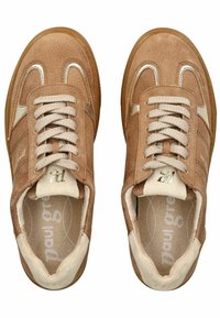 Paul Green Sneakers basse - grained n ssuede tan biscuit