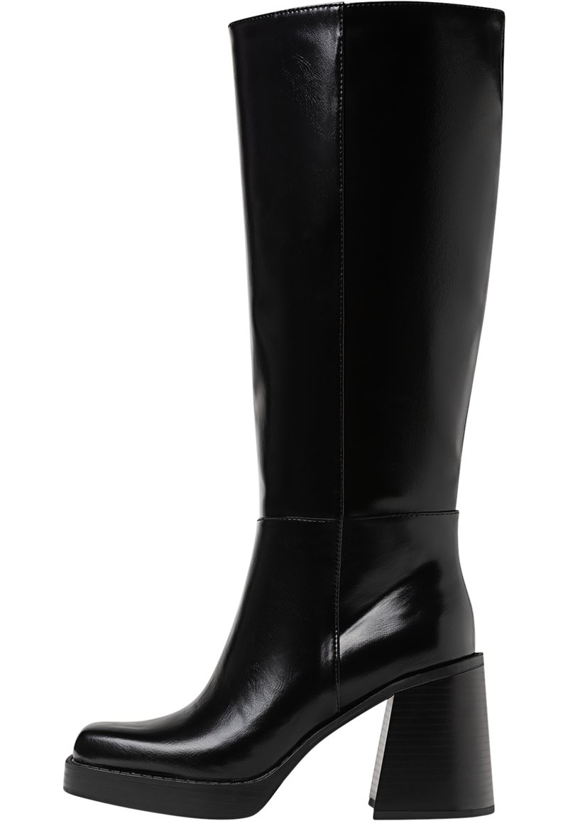 Schicke Plateaustiefel Für Frauen Aus Kunstleder – Mit Blockabsatz (8 Cm), Seitlichem Reißverschluss, Lässig & Vielseitig