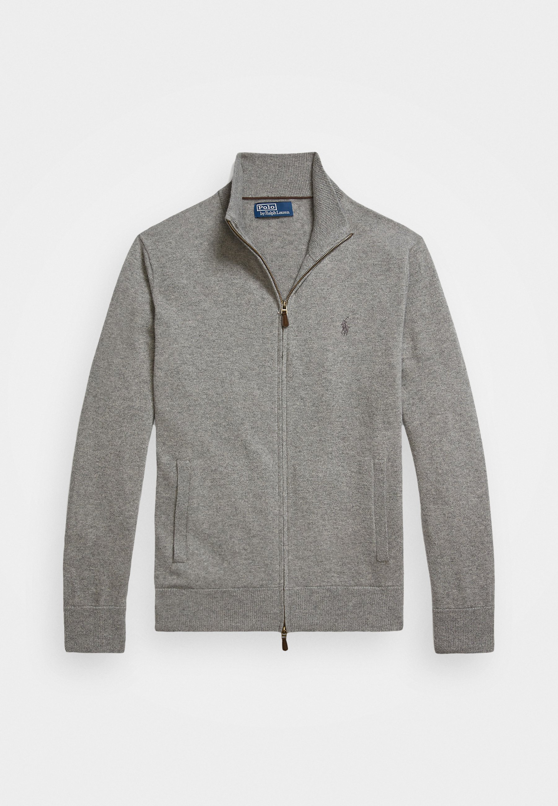 Polo Ralph Lauren WOOL FULL-ZIP SWEATER - Cardigan - fawn grey