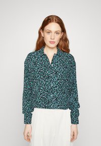 Marc O'Polo DENIM BLOUSE LONGSLEEVE - Button-down blouse - multi/fresco blue