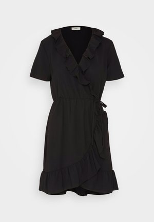 JDY, JDYLION WRAP DRESS - Φόρεμα ημέρας - black