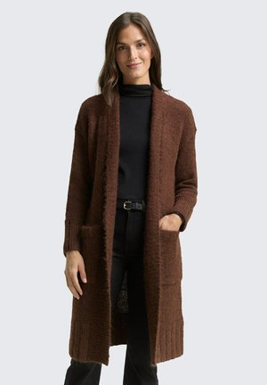 Cardigan - dark pecan brown melange