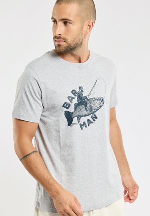 SÉRIGRAPHIÉ - LÉGER - Print T-shirt - barman gris chiné