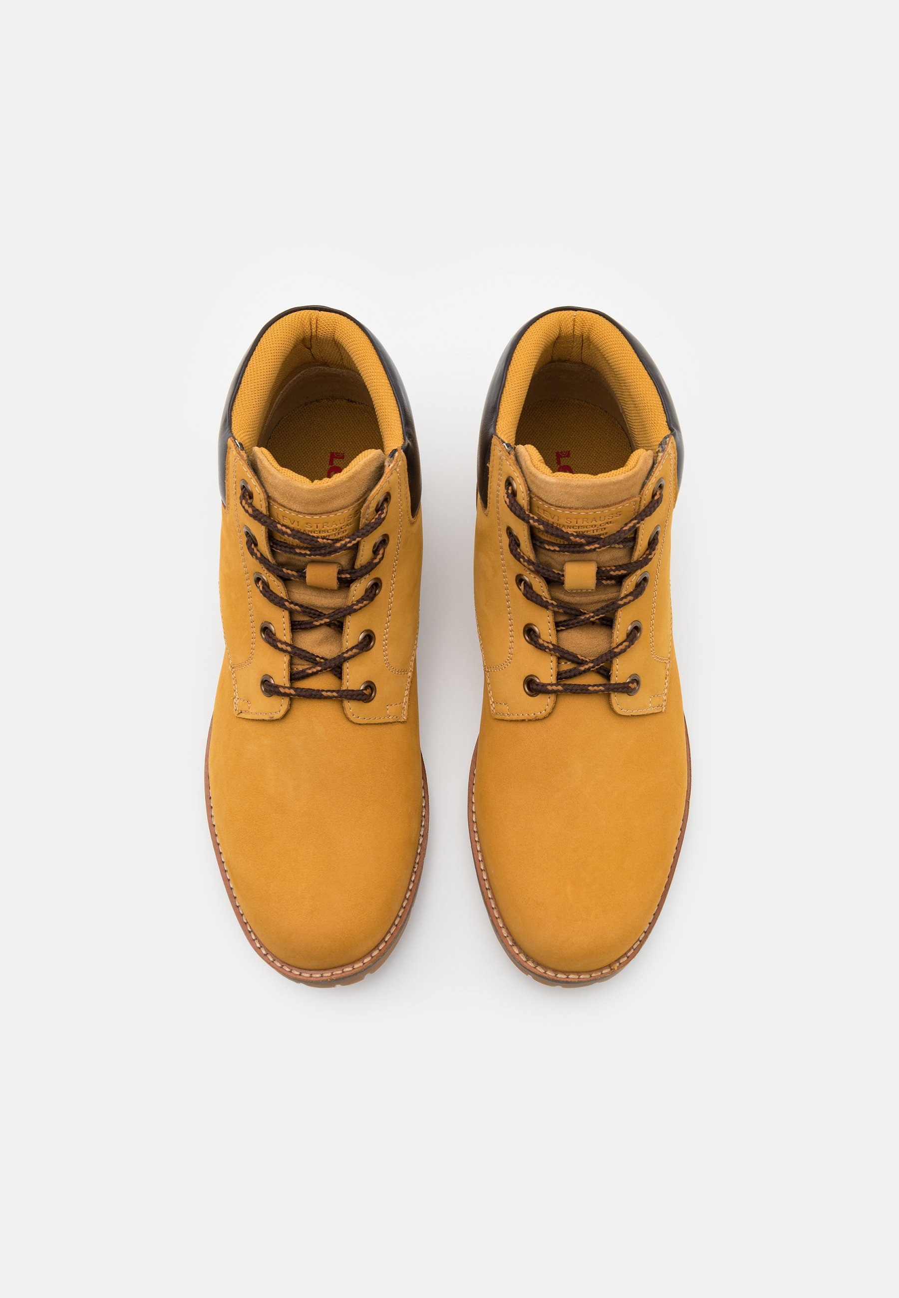 Levi's® JAXED - Botines con cordones - medium yellow/amarillo - Zalando.es